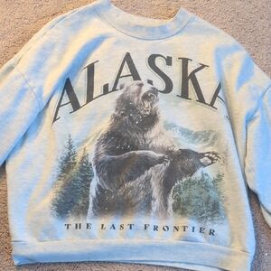 Alaska Graphic Women's Sweater - Gray